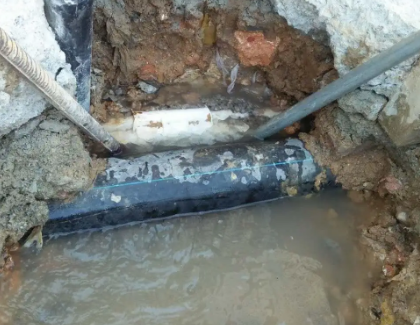 原平测漏水之水管漏水